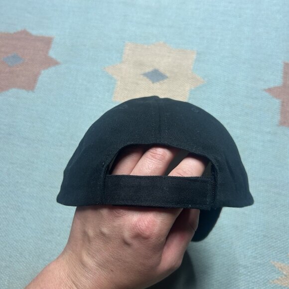 Vintage Strapback hat cap sin city Las Vegas flames fire y2k skater black - Picture 4 of 7